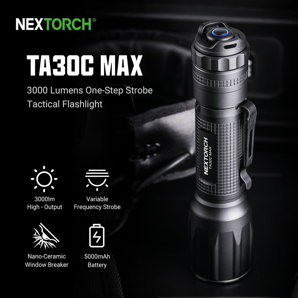 NEXTORCH TA30C MAX (3000 lm) Taktische Taschenlampe