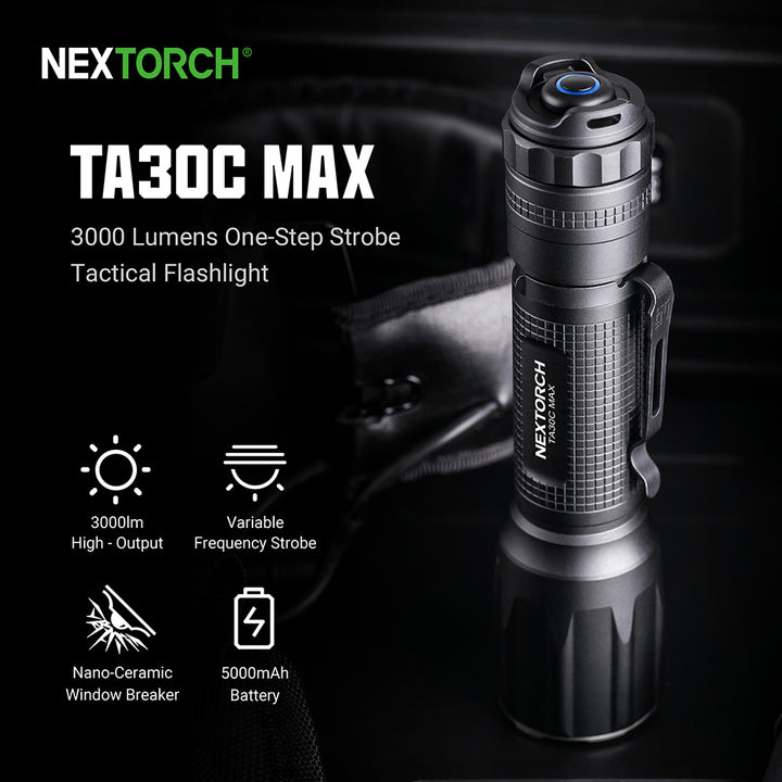 NEXTORCH TA30C MAX (3000 lm) Taktische Taschenlampe