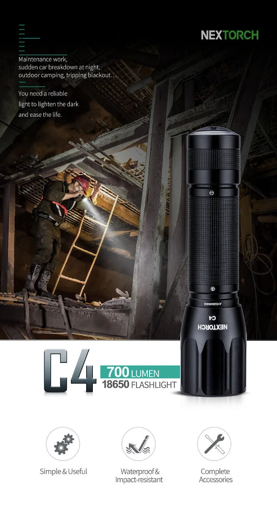 NEXTORCH C4 Taschenlampe (700lm)