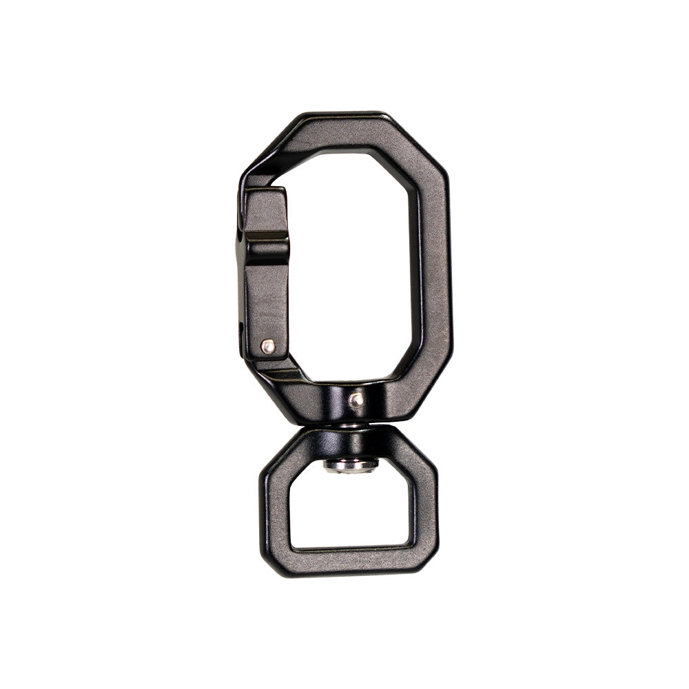 Karabiner Aluminium, Bis 400kg belastbar Matt schwarz
