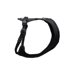 Dog`s Fun Run harnais pour chien avec une coupe optimisée pour teckel, noir avec bordure noire.