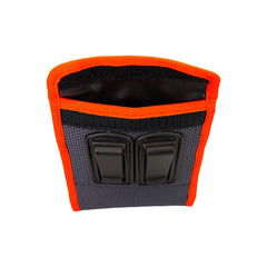 Clip da cintura per borsa, con chiusura magnetica, grigio