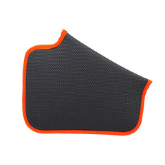 Futerbeutel schwimmend flach, grau, Rückseite