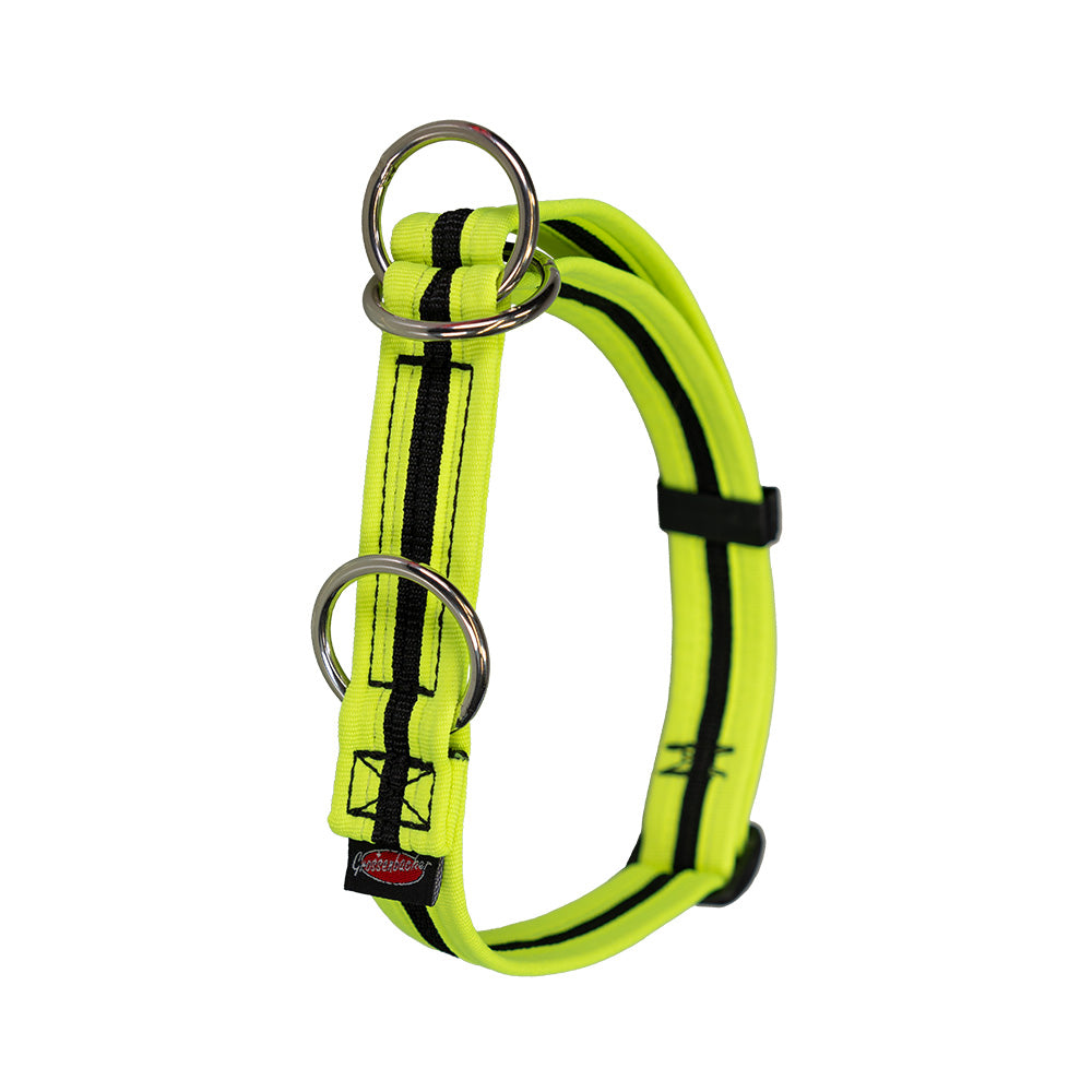 Zugstopp‑Halsband eingefasst