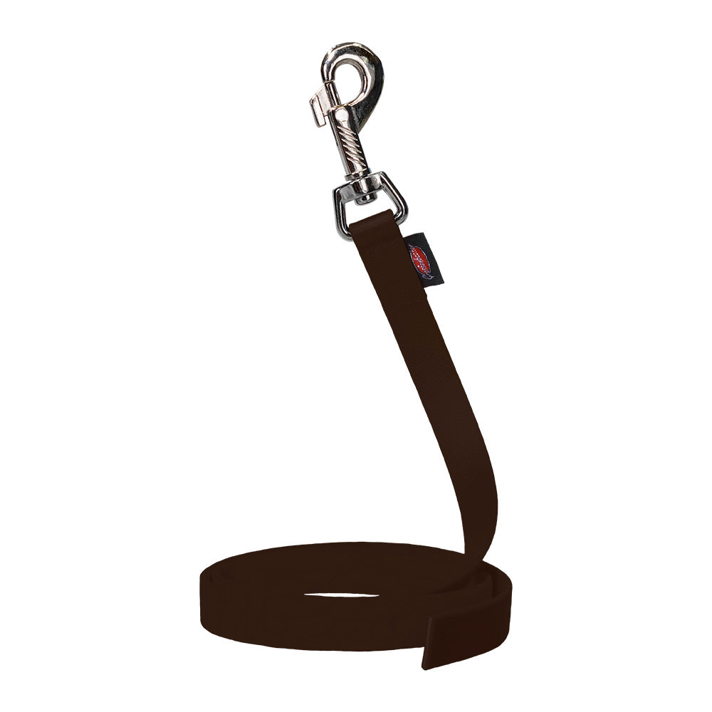 Laisse à pister BIOTHANE® marron foncé