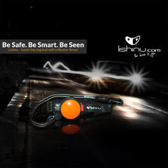 Lishinu 3-en-1 laisse intelligente pour chien-rouleau orange