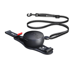 Lishinu 3-en-1 laisse intelligente pour chien - laisse à enrouleur noire