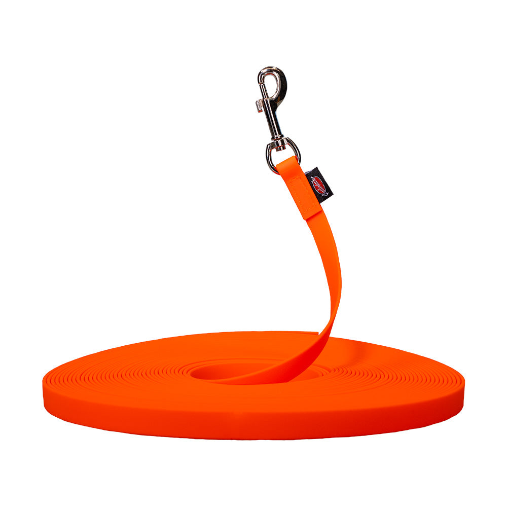 Laisse à pister BIOTHANE® orange vif