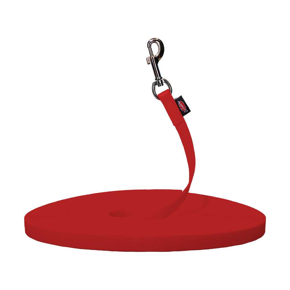 Laisse à pister BIOTHANE® rouge