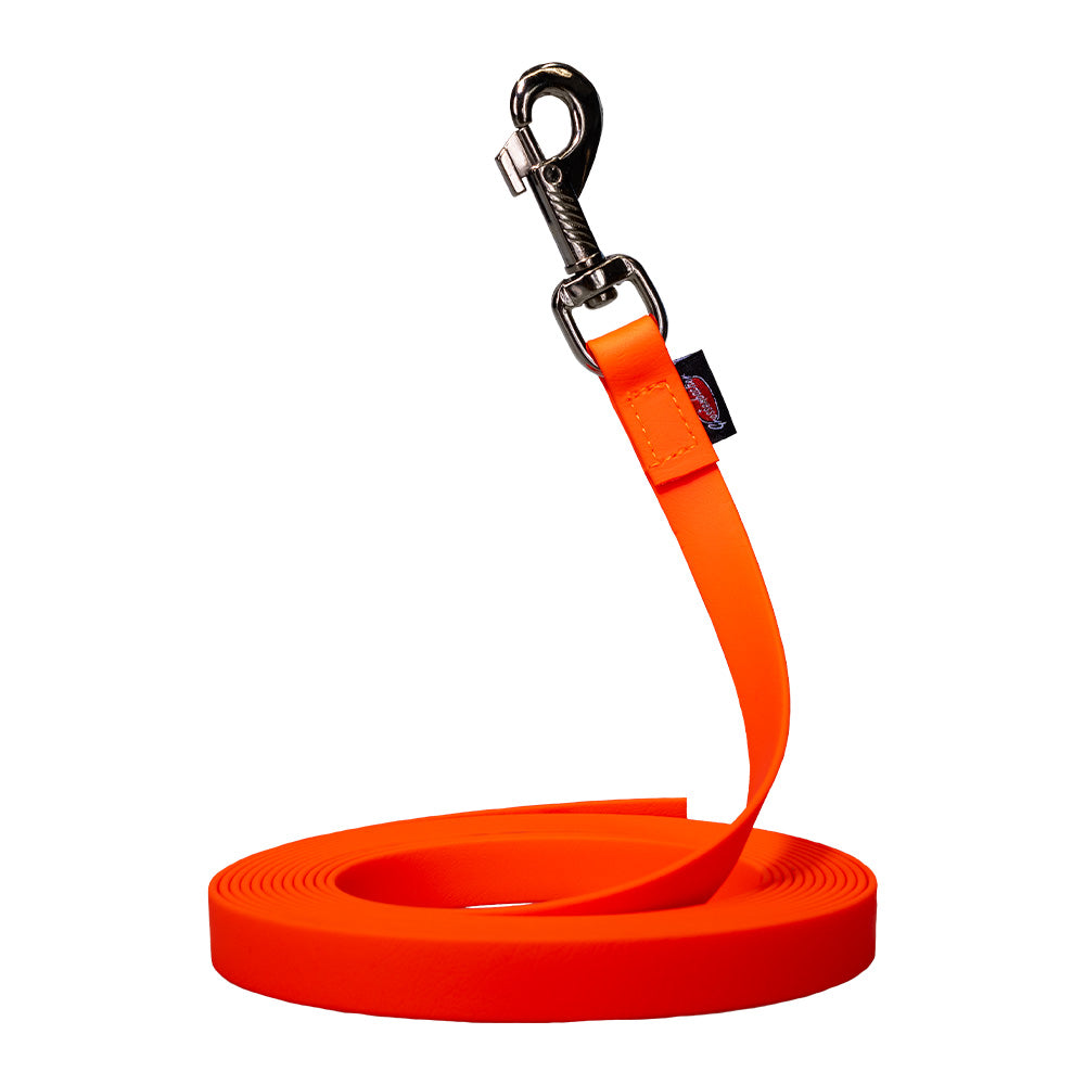 Laisse à pister BIOTHANE® orange vif