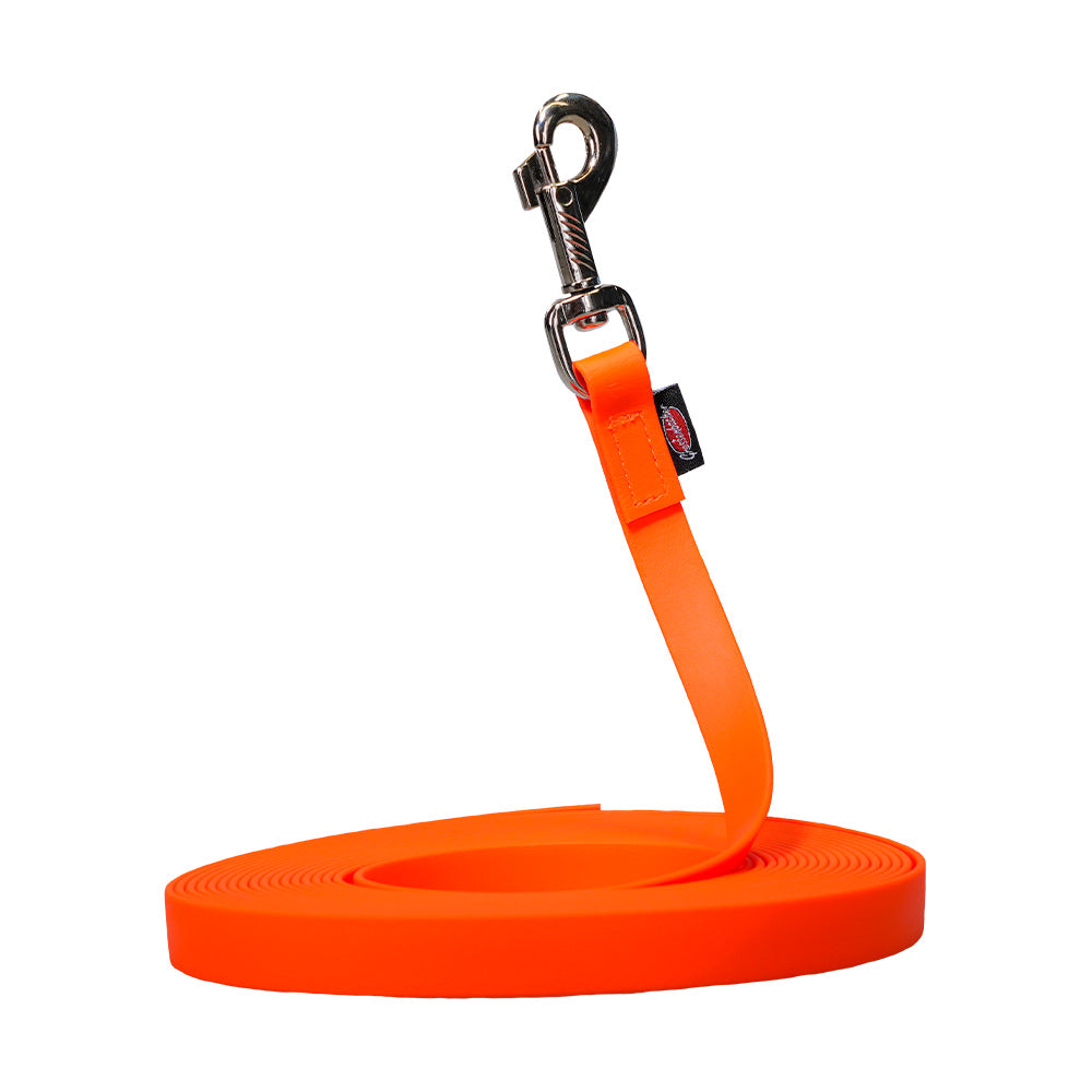 Laisse à pister BIOTHANE® orange vif