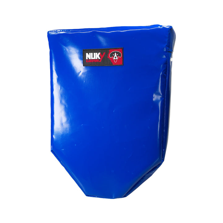 Defense shield for service dog training, robust blue canvas material