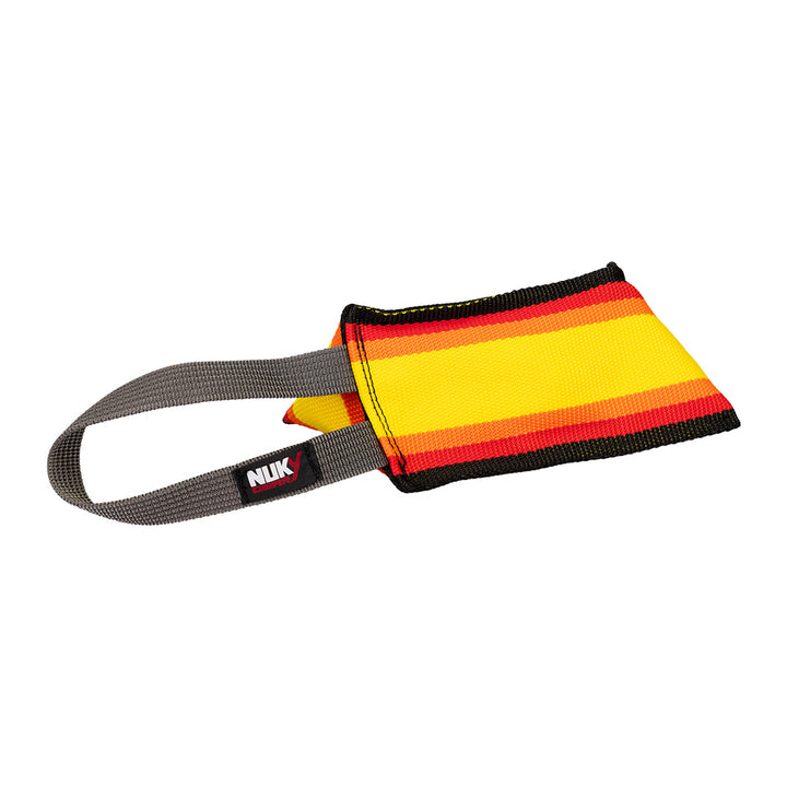 Boudin for dogs, floating, ideal for retrieving training. Side view