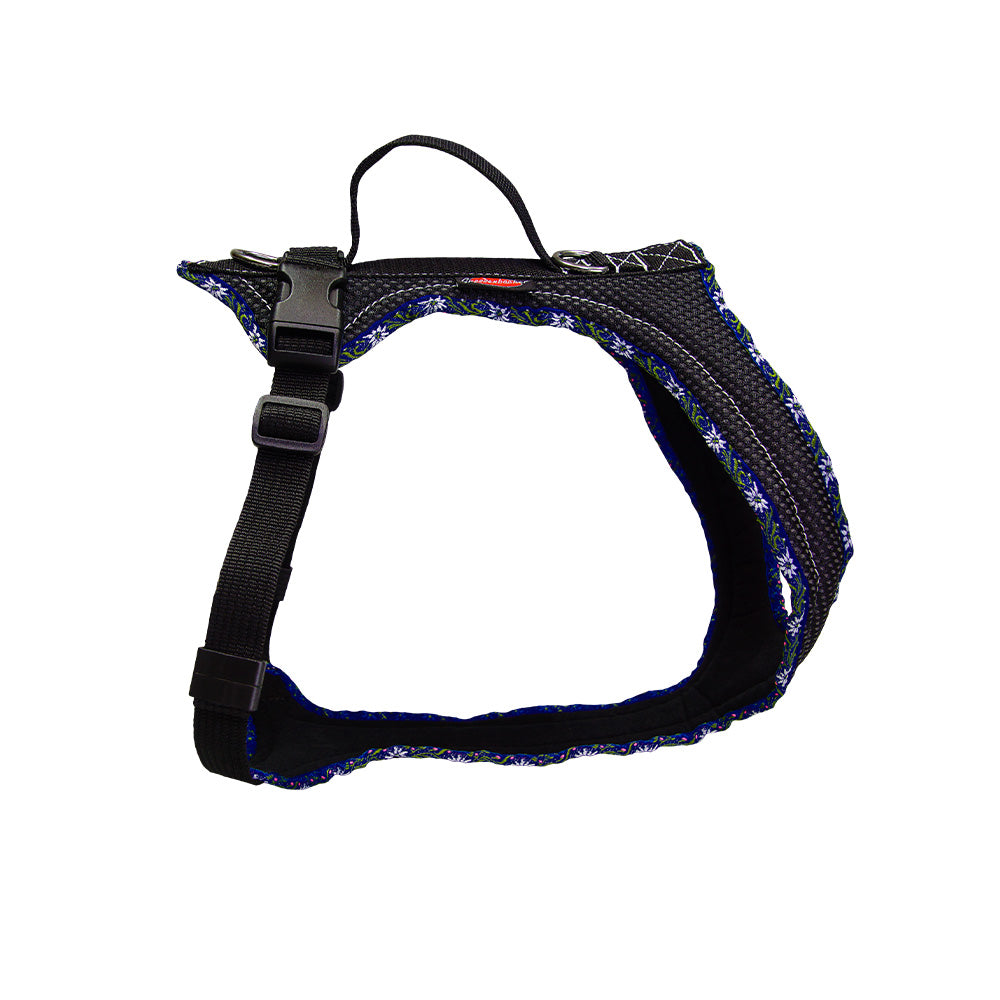 Dog harness Grossenbacher Dog`s Fun Run Edelweiss royal blue