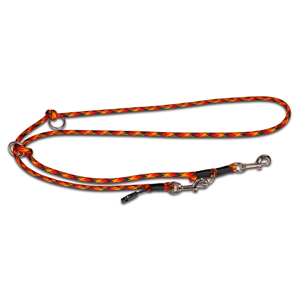 Leash rope rigged 3-way adjustable