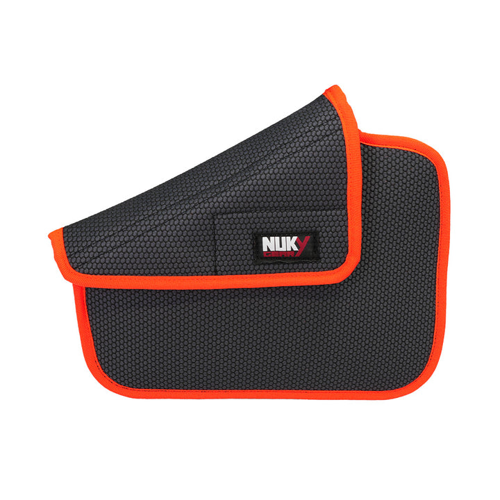 Flat floating feed bag, gray