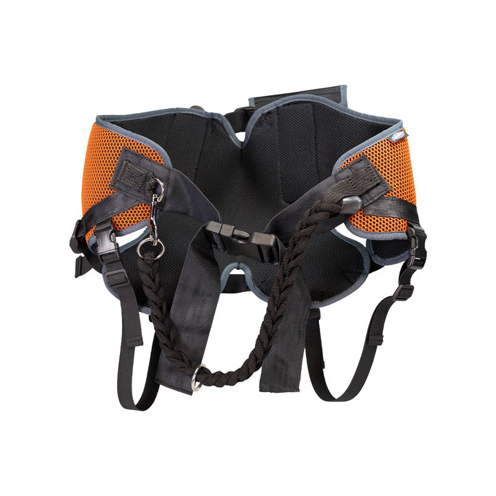 The Tourer jogging trousers for jogging, hiking & canicross with your dog. Fidlock® drinking bottle & snack bag. Front view