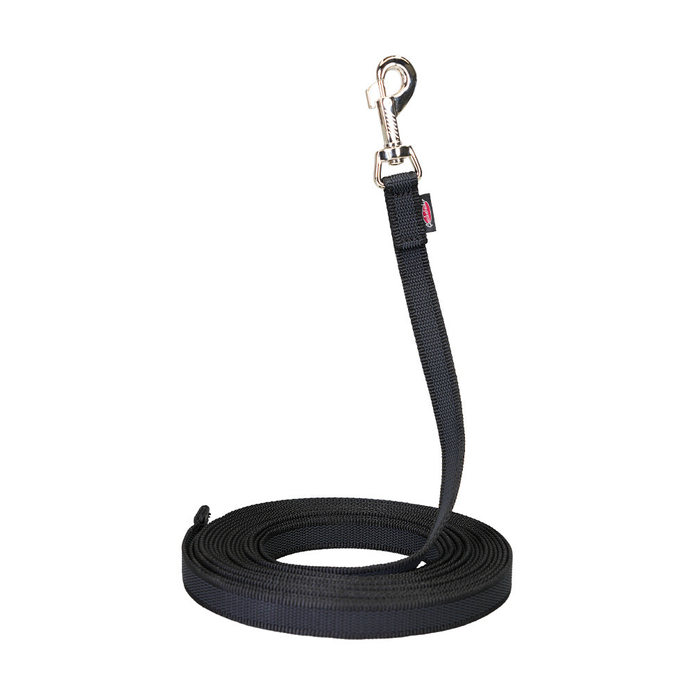 Dog lead drag lead ABS-Mediumflex black