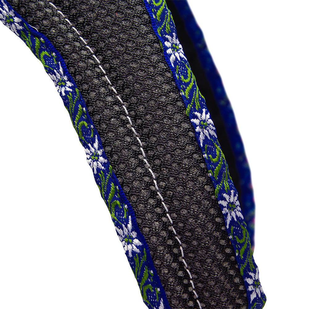 Harnais Grossenbacher Dog`s Fun Run Edelweiss bleu royal