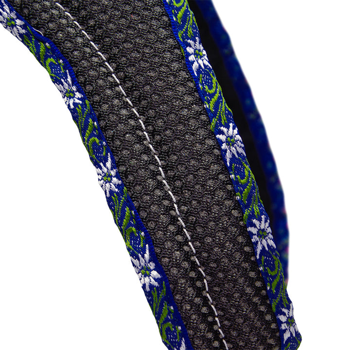 Harnais Grossenbacher Dog`s Fun Run Edelweiss bleu royal