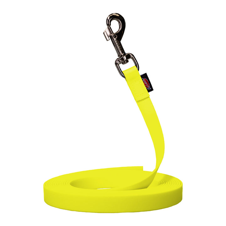 Laisse à pister BIOTHANE® jaune fluo