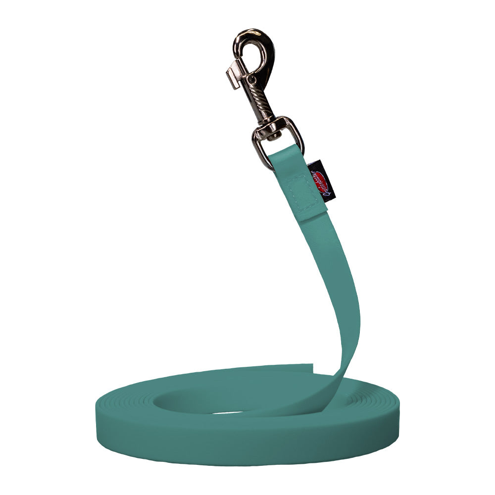Laisse à pister BIOTHANE® turquoise