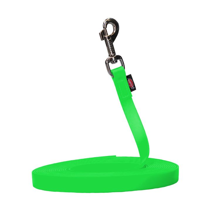Laisse à pister BIOTHANE® vert fluo