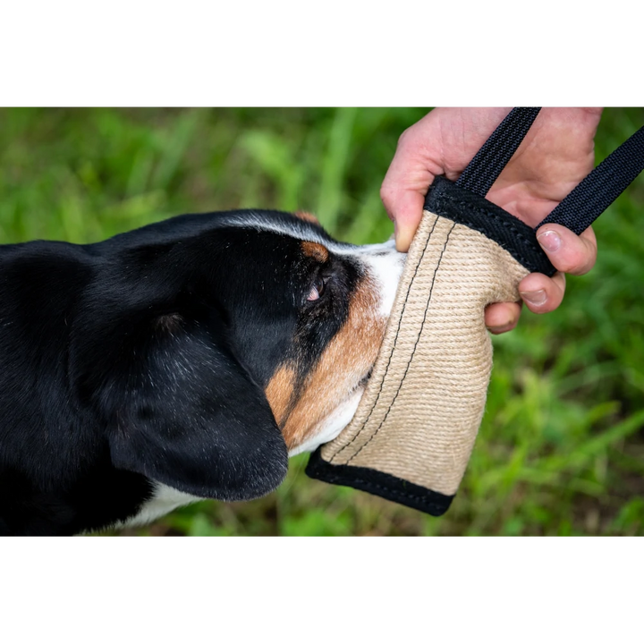 Fodera del sacco in juta con velcro