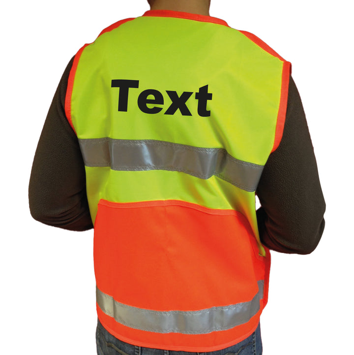 Gilet fluorescente Tamara con tasche, etichettato individualmente