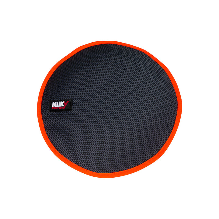 Disco volante fluttuante, zoccolo grigio